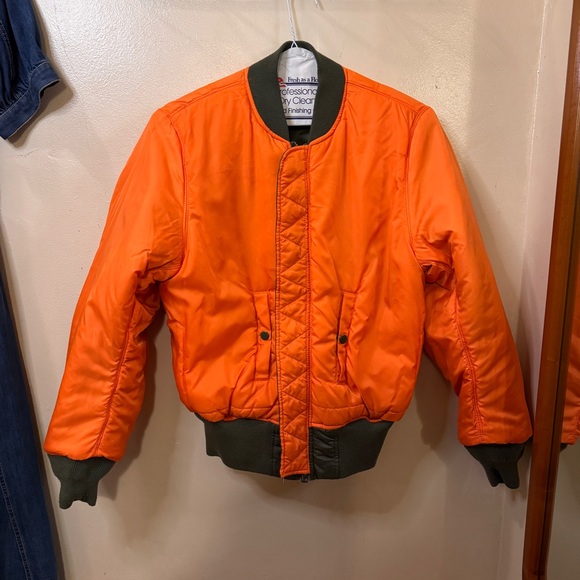 Vintage Alpha Industries Bomber Jacket MA-1 - Small - Picture 8 of 10